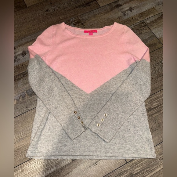 Lilly Pulitzer Sweaters - Lilly Pulitzer Colorblock Small Cashmere EUC